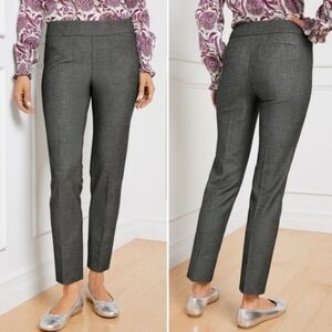 NEW! Talbots Chatham Gray Textured Ankle Pants Casual Workwear Career Size 6